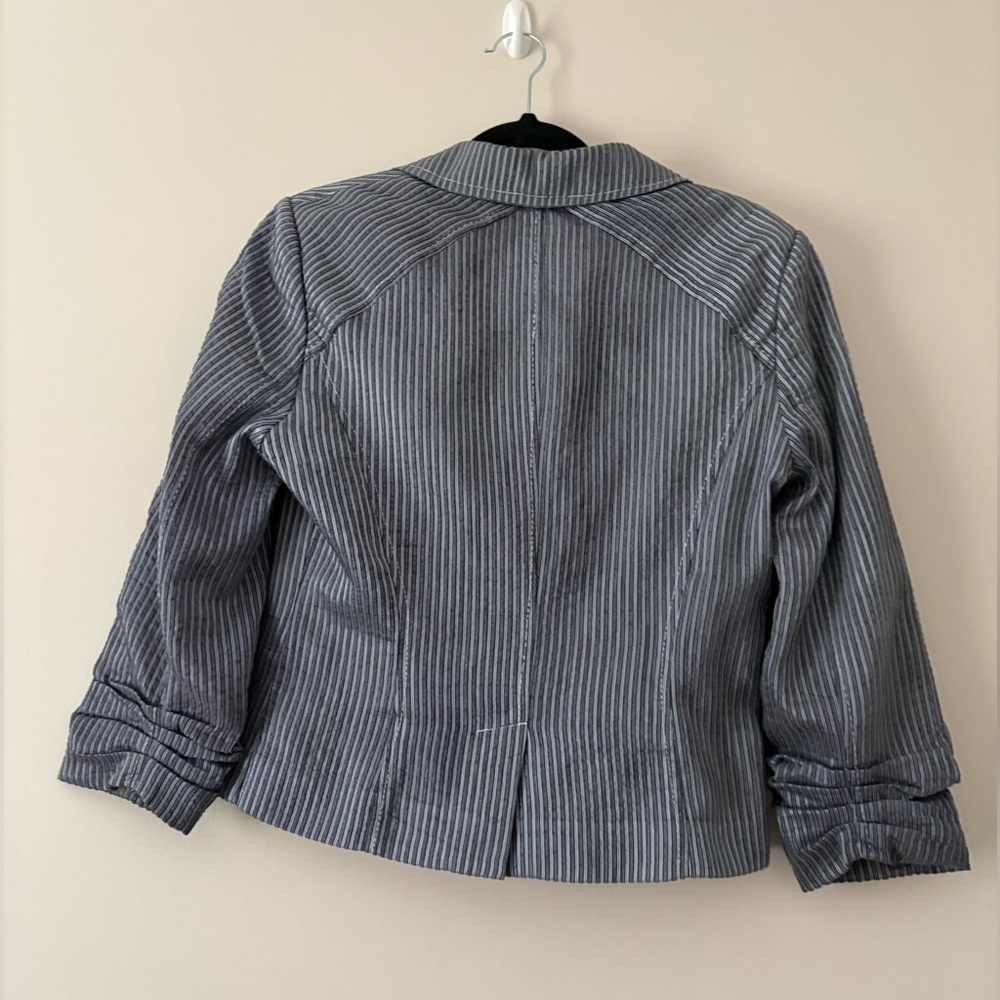 Hilton Hollis Pinstripe Blazer blue Size 8 - Picture 7 of 13